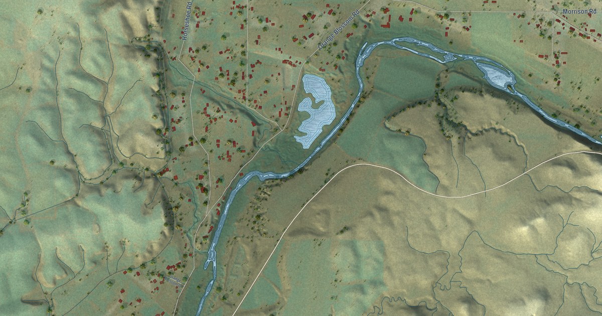Map of Orange Blossom, California in 2026