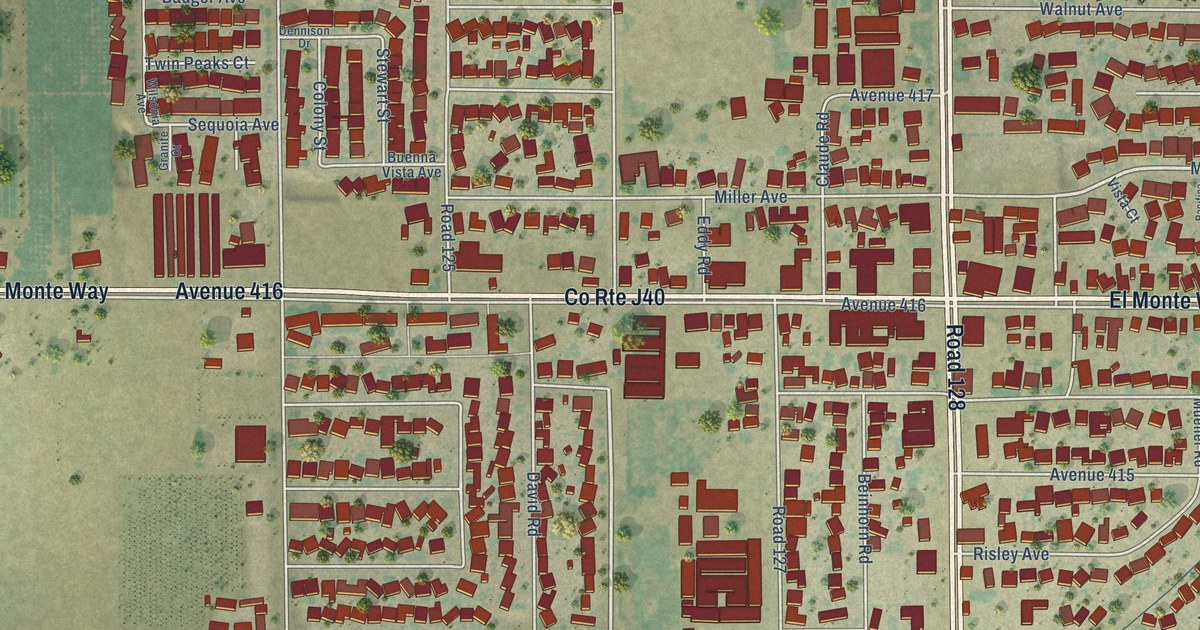 Map of Orosi, California in 2026