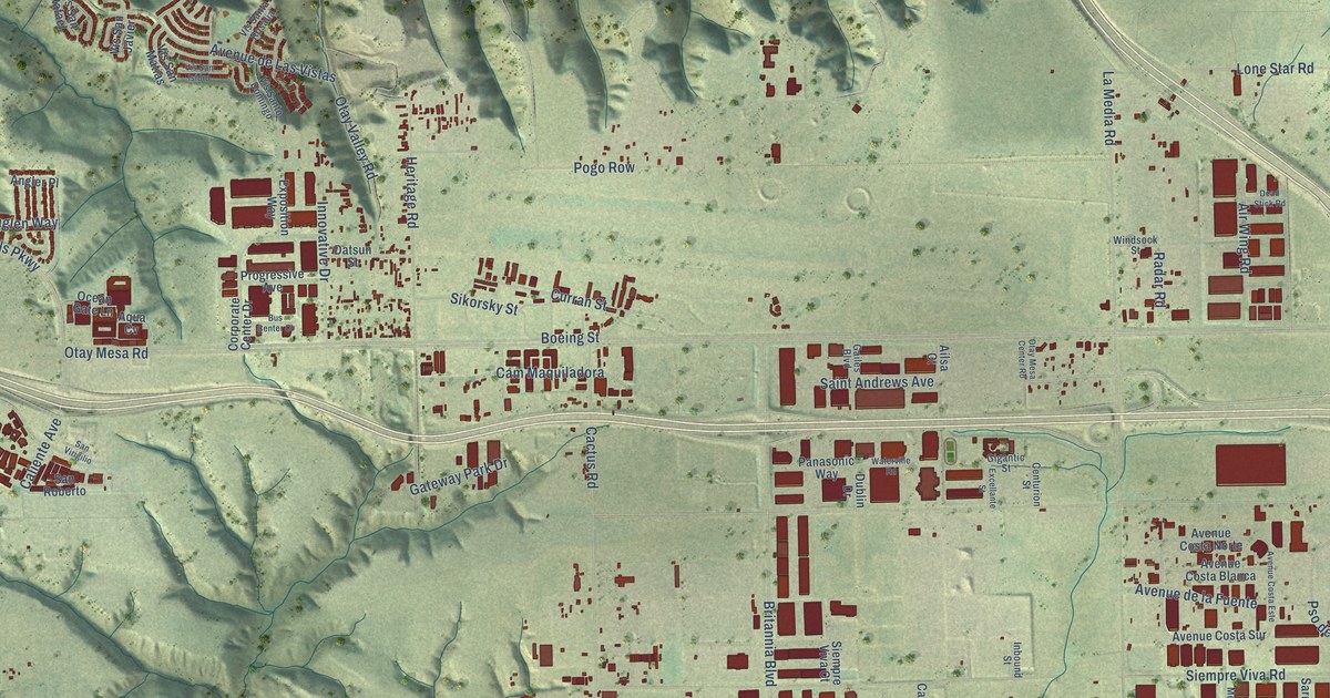 Map of Otay Mesa, California in 2026