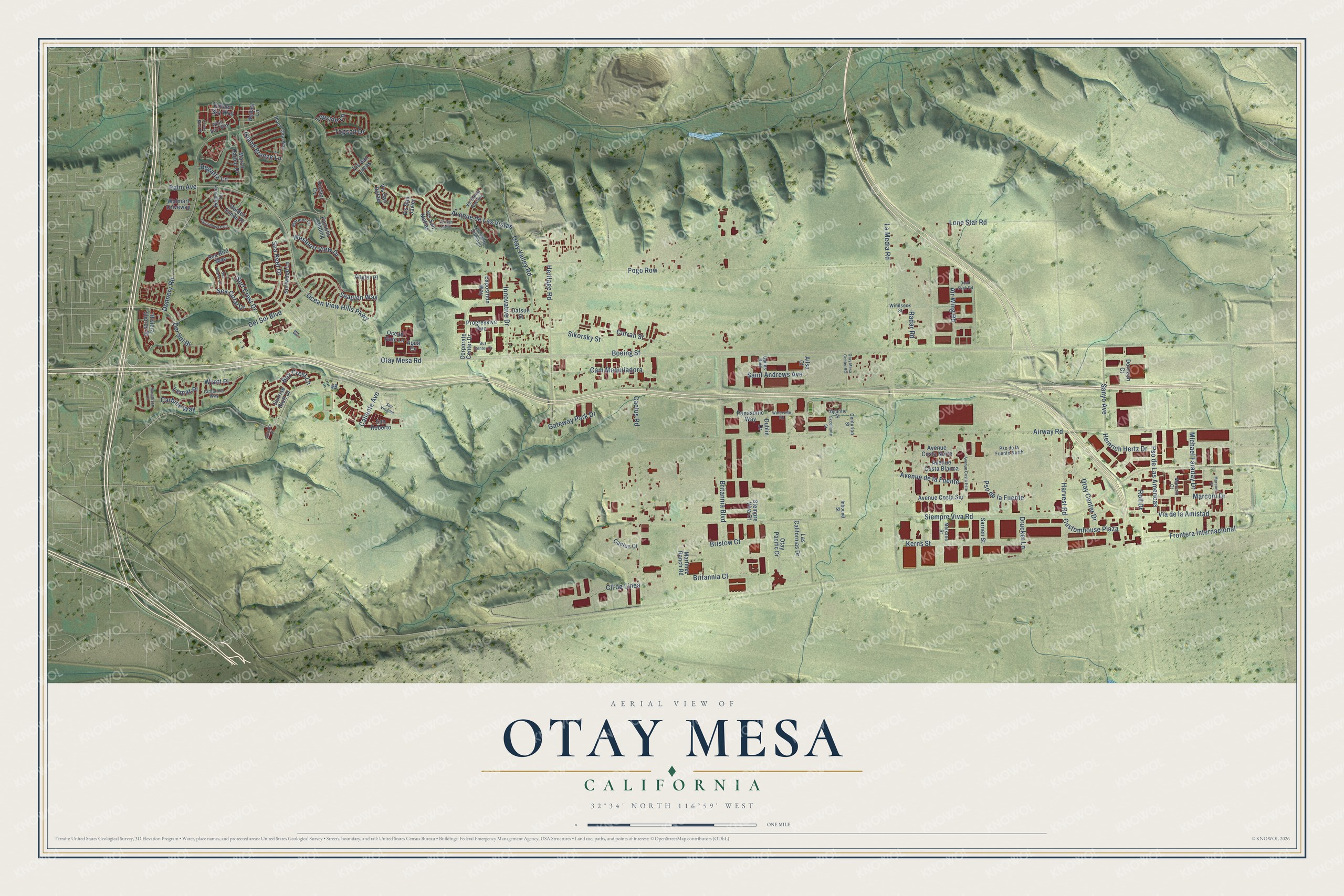 Watermarked full-map preview of Otay Mesa, California