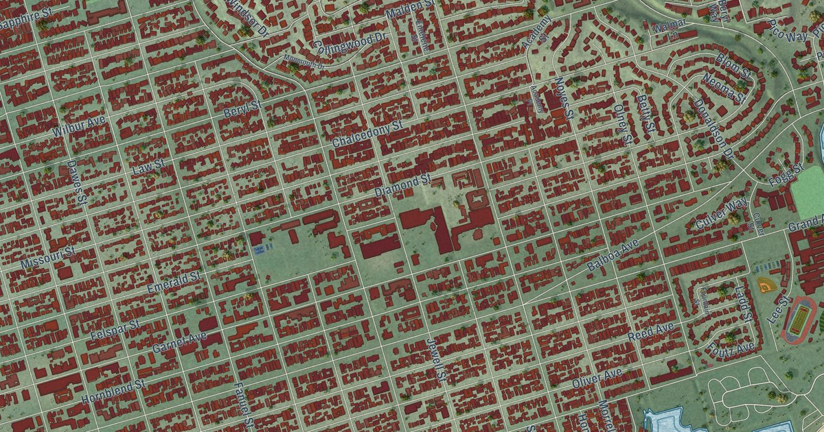 Map of Pacific Beach, California in 2026