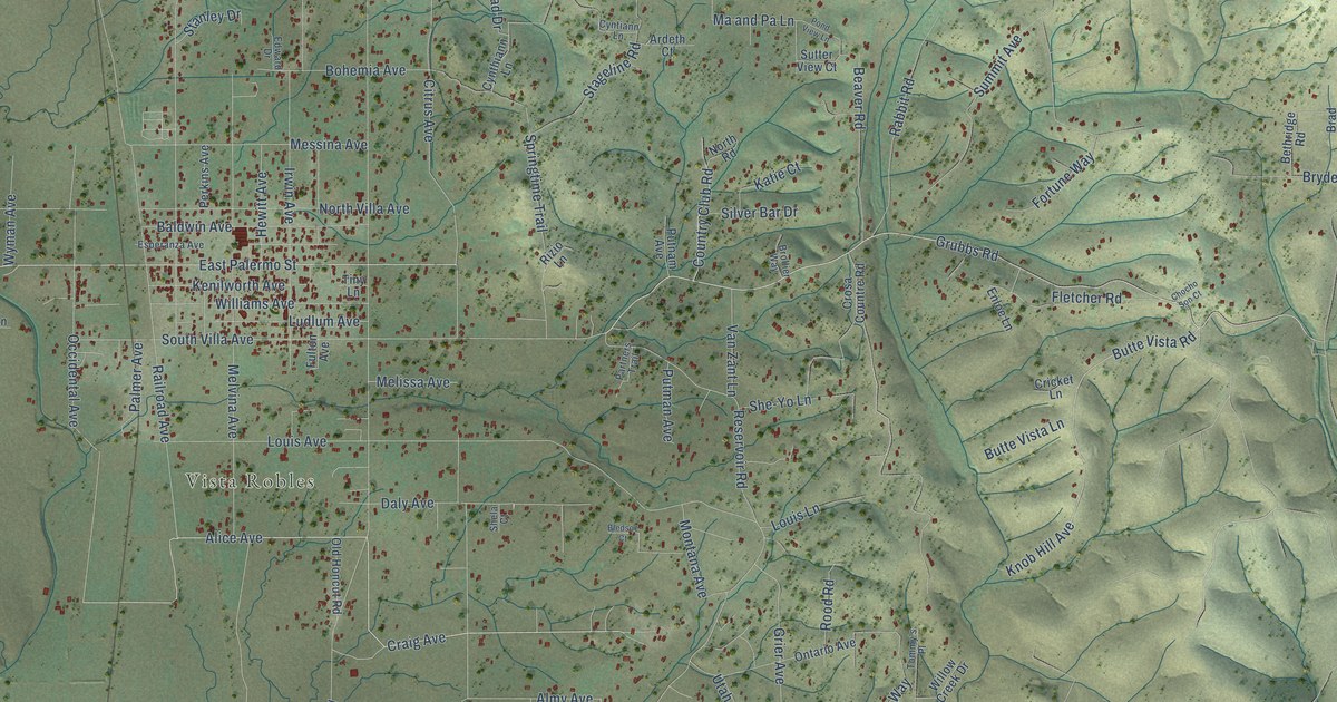 Map of Palermo, California in 2026