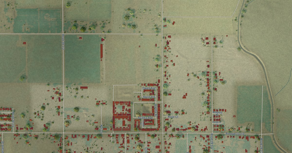 Map of Parksdale, California in 2026