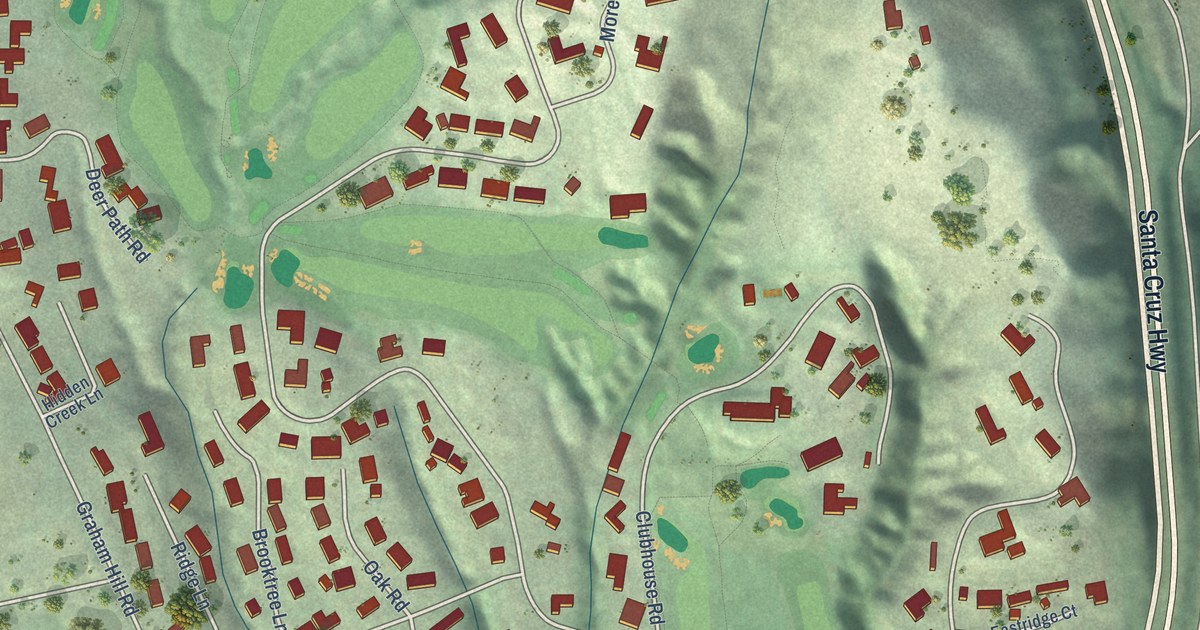 Map of Pasatiempo, California in 2026