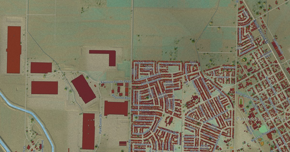 Map of Patterson, California in 2026