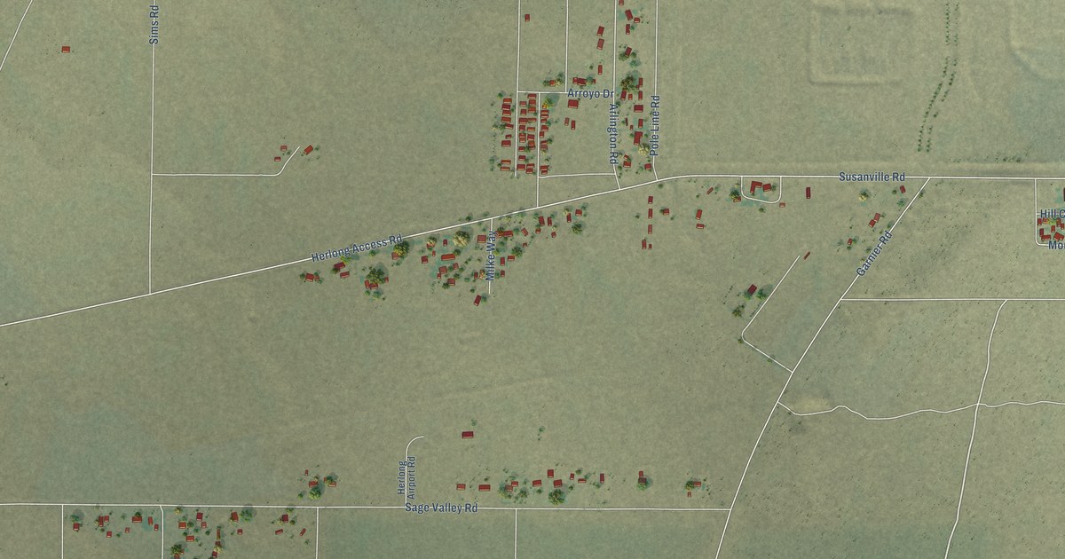 Map of Patton Village, California in 2026