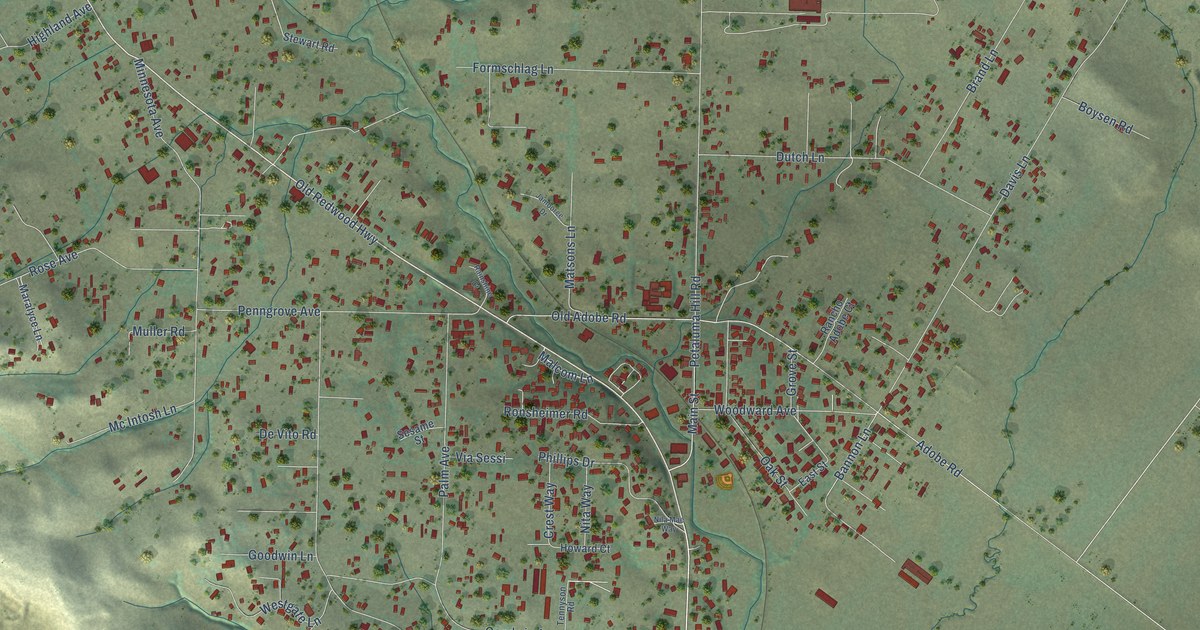 Map of Penngrove, California in 2026