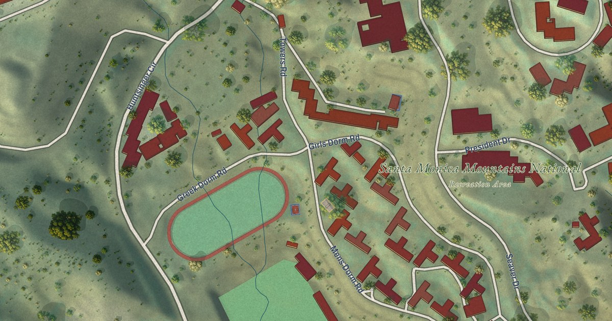 Map of Pepperdine University, California in 2026