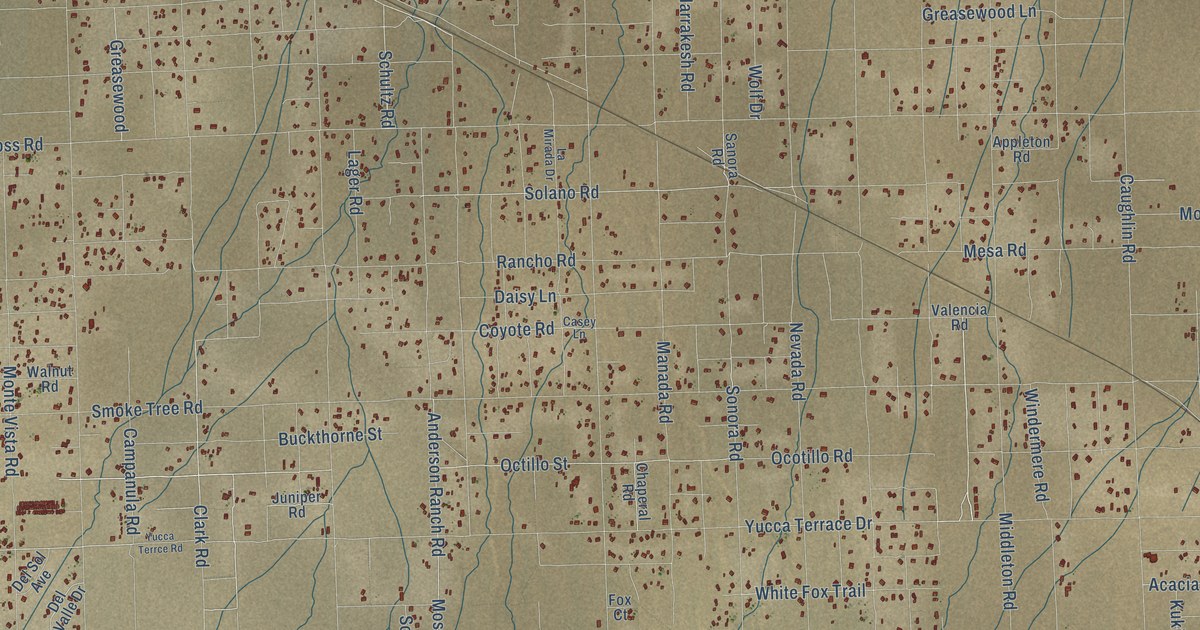 Map of Phelan, California in 2026