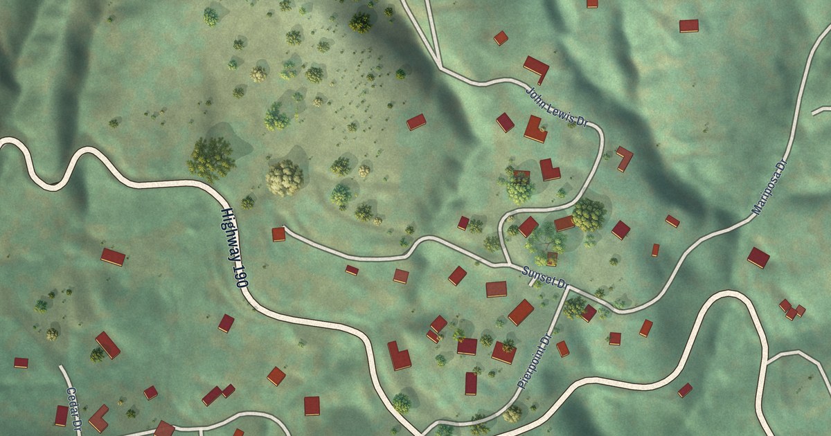 Map of Pierpoint, California in 2026