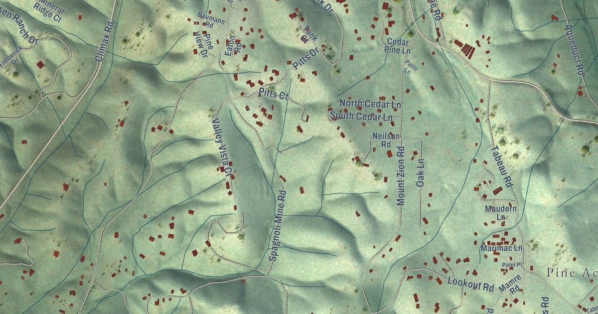 Map of Pine Grove, California in 2026