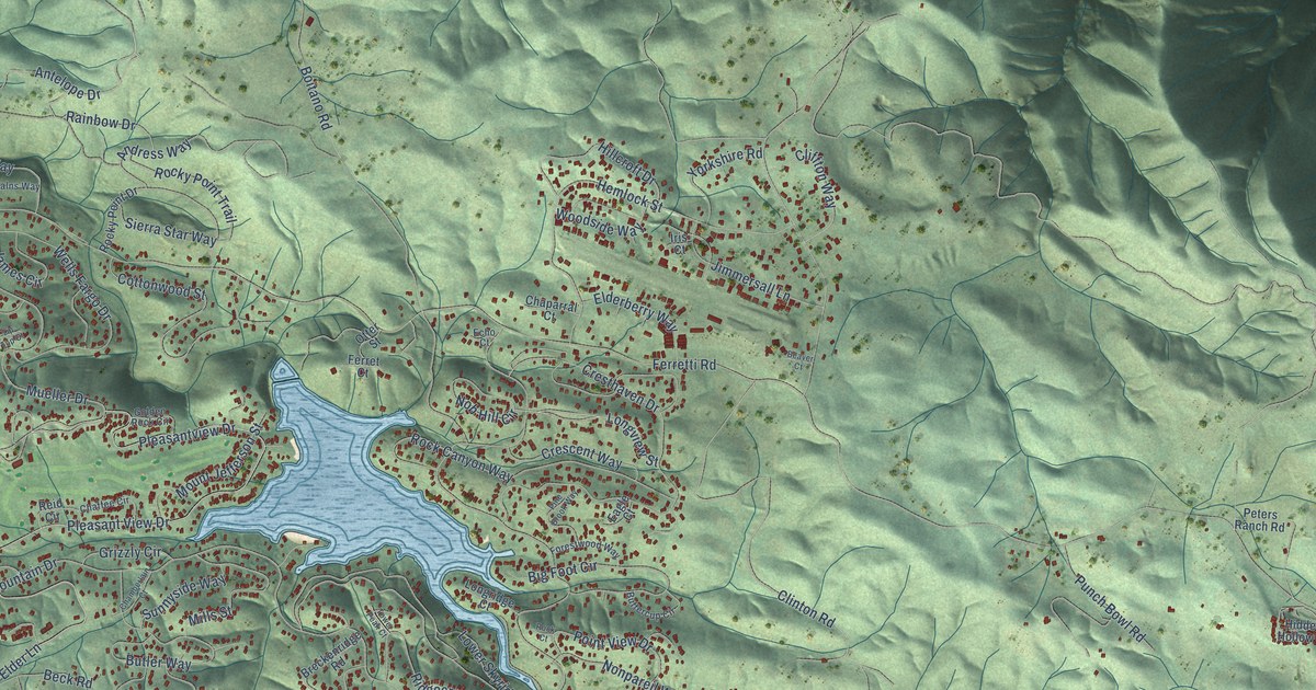 Map of Pine Mountain Lake, California in 2026