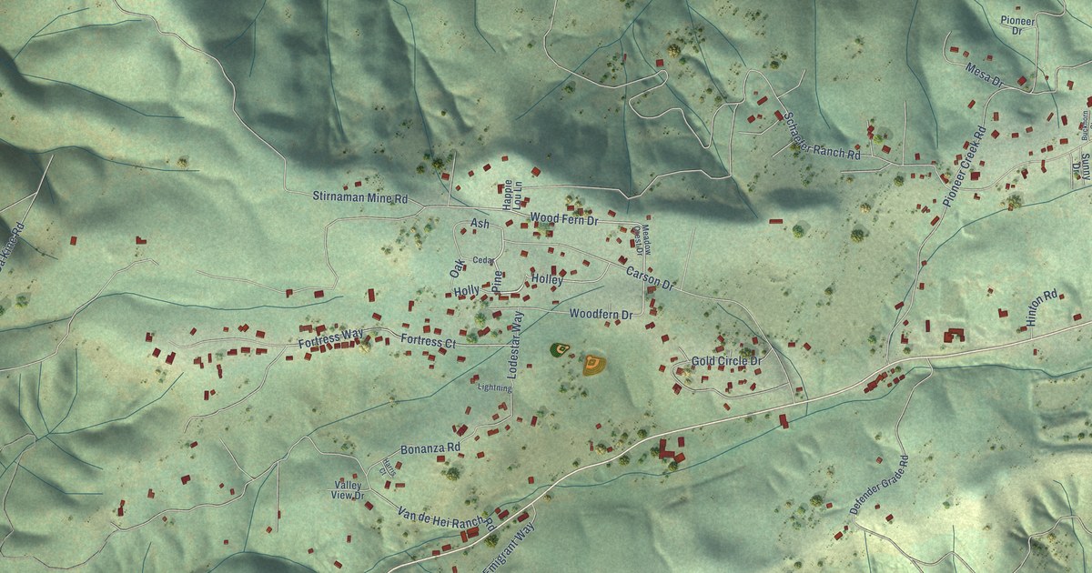 Map of Pioneer, California in 2026
