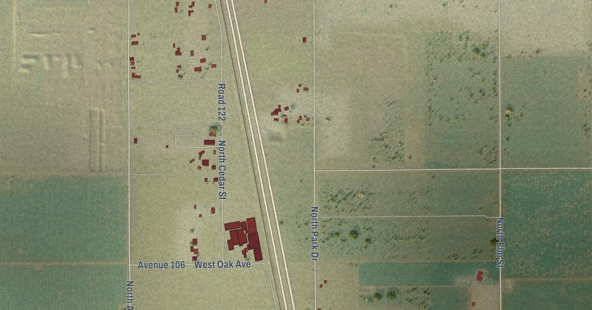 Map of Pixley, California in 2026