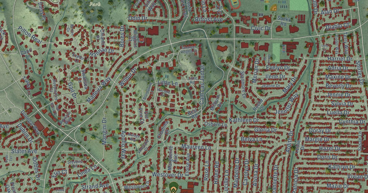 Map of Pleasant Hill, California in 2026