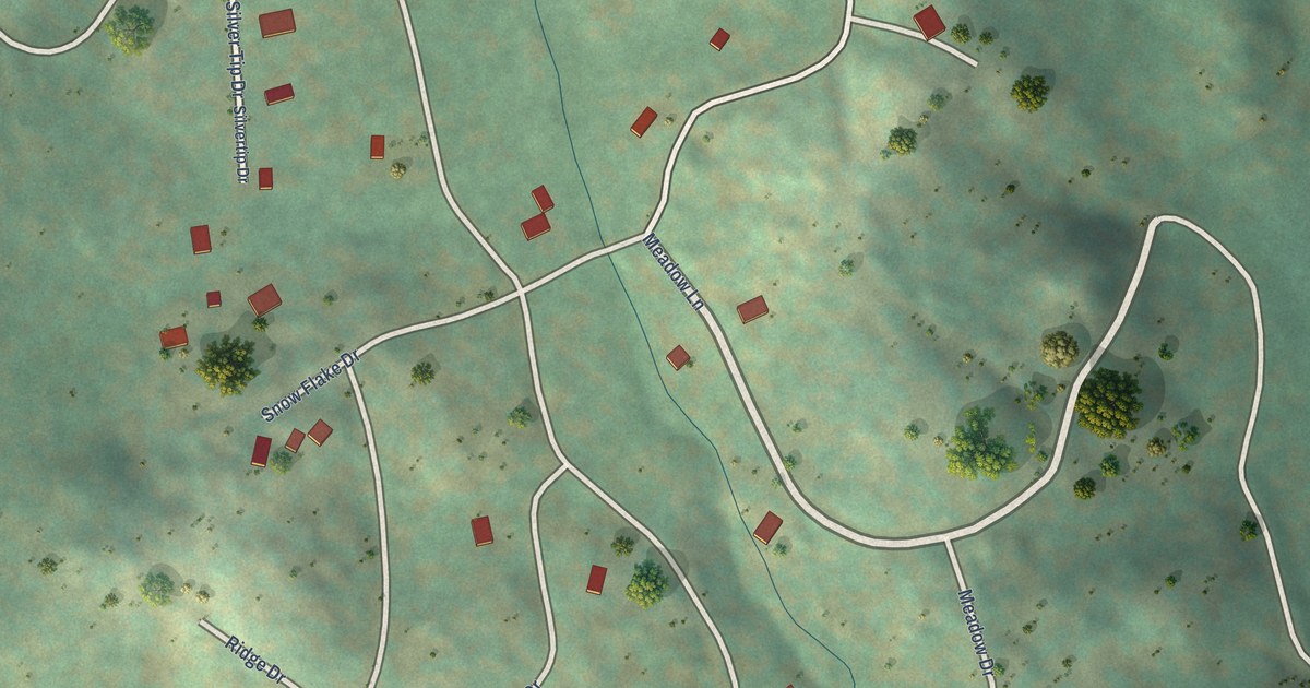 Map of Ponderosa, California in 2026