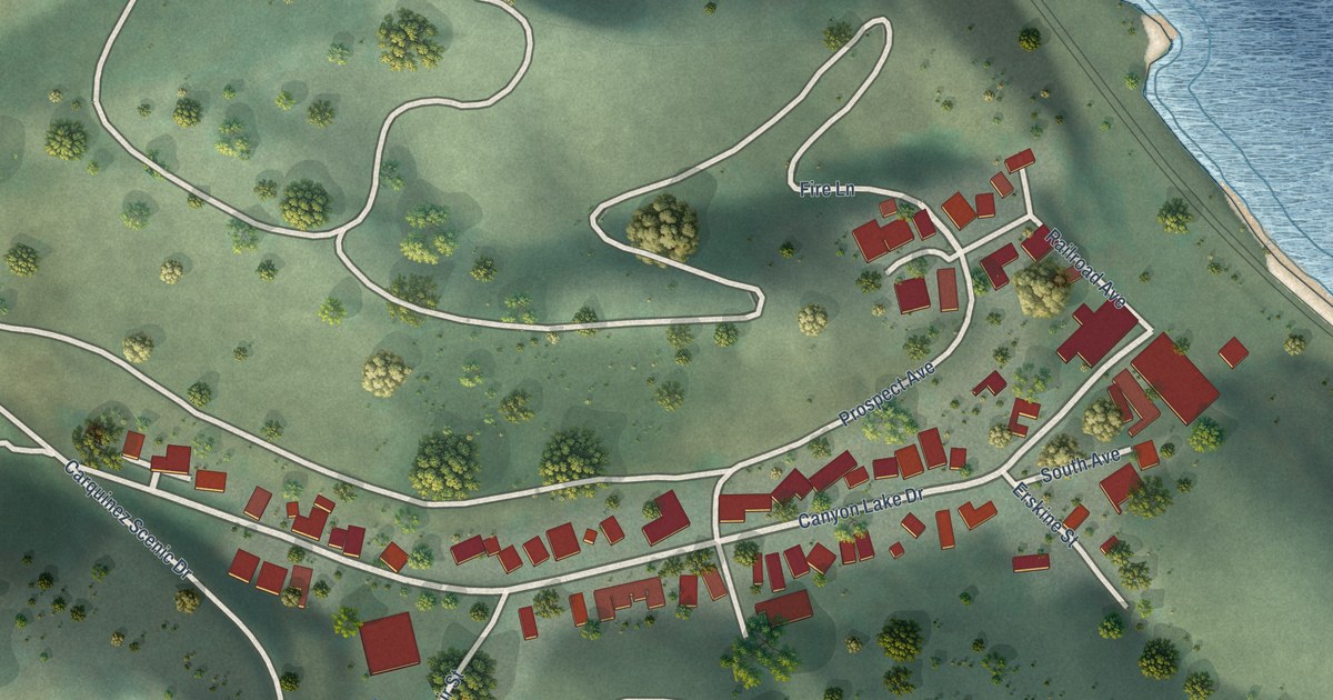 Map of Port Costa, California in 2026