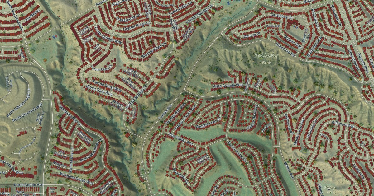 Map of Porter Ranch, California in 2026