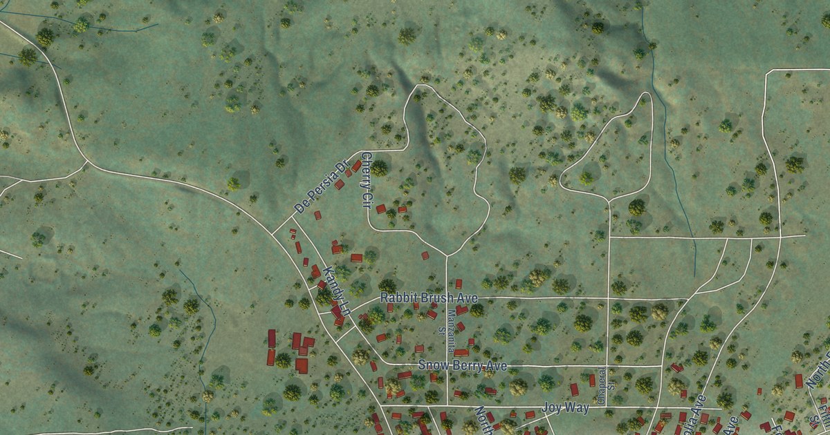 Map of Portola, California in 2026
