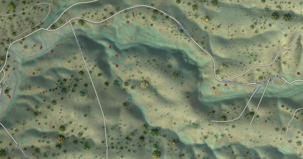 Map of Posey, California in 2026