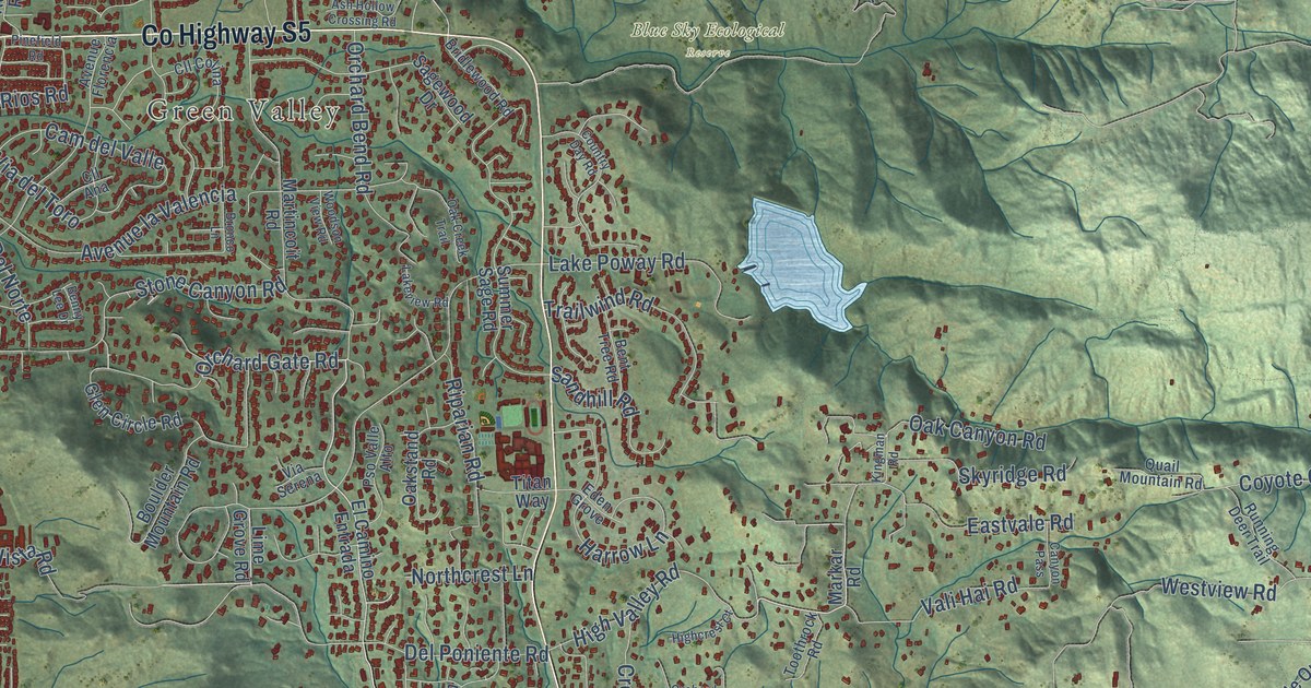 Map of Poway, California in 2026
