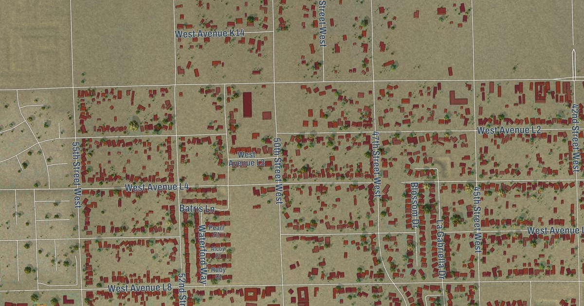 Map of Quartz Hill, California in 2026