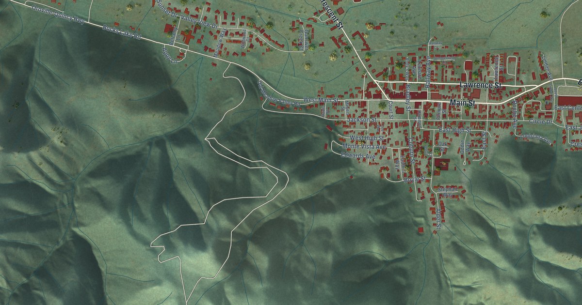Map of Quincy, California in 2026