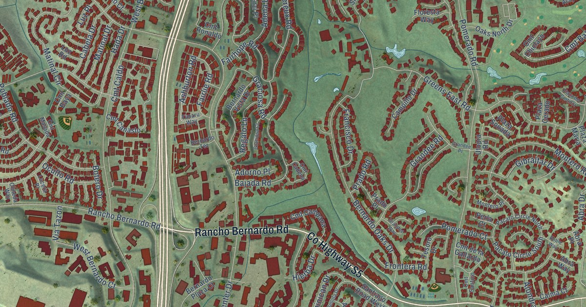 Map of Rancho Bernardo, California in 2026