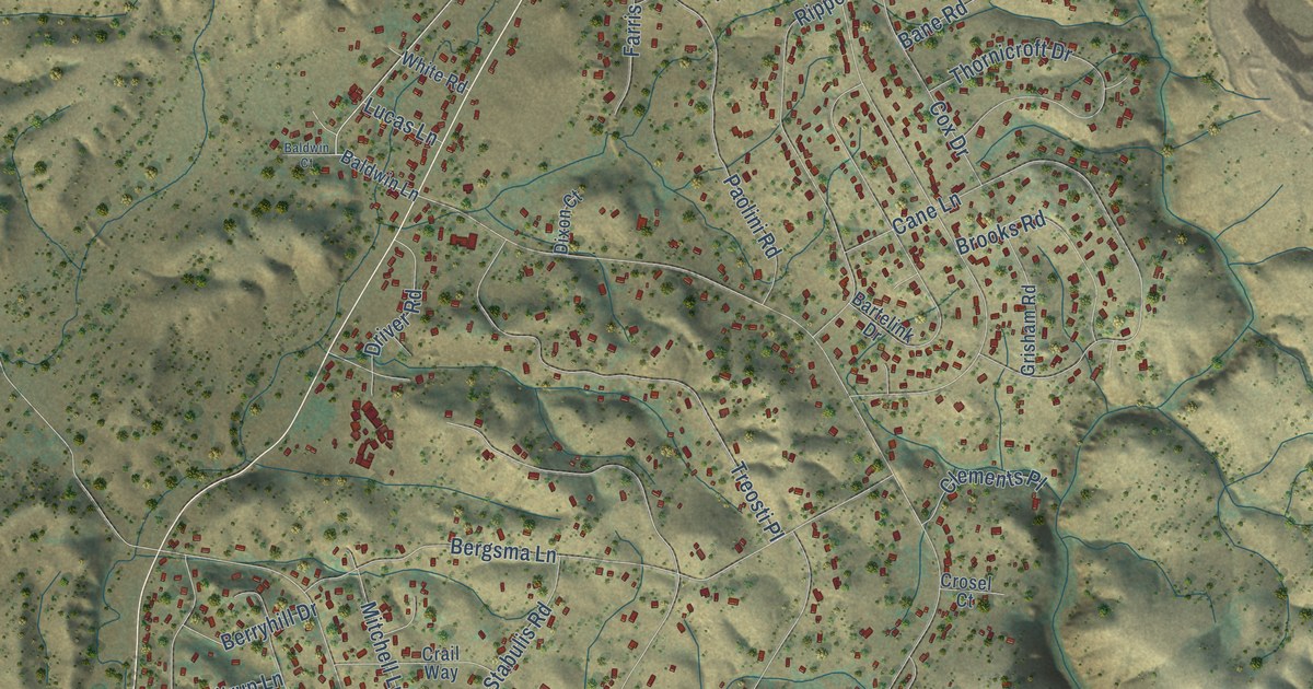 Map of Rancho Calaveras, California in 2026