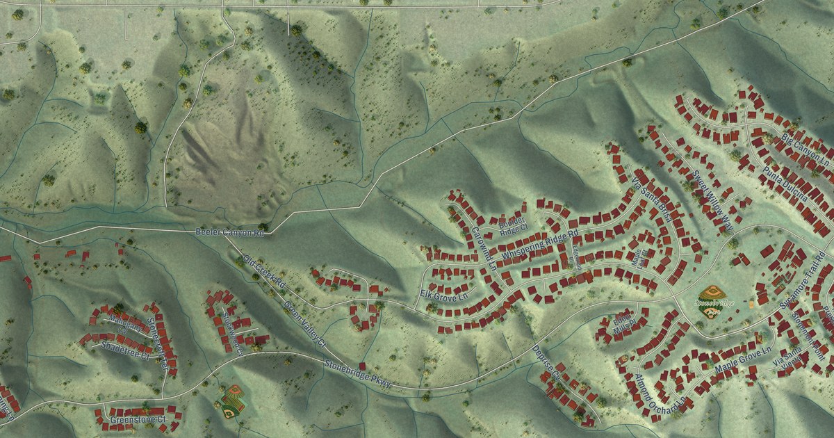 Map of Rancho Encantada, California in 2026