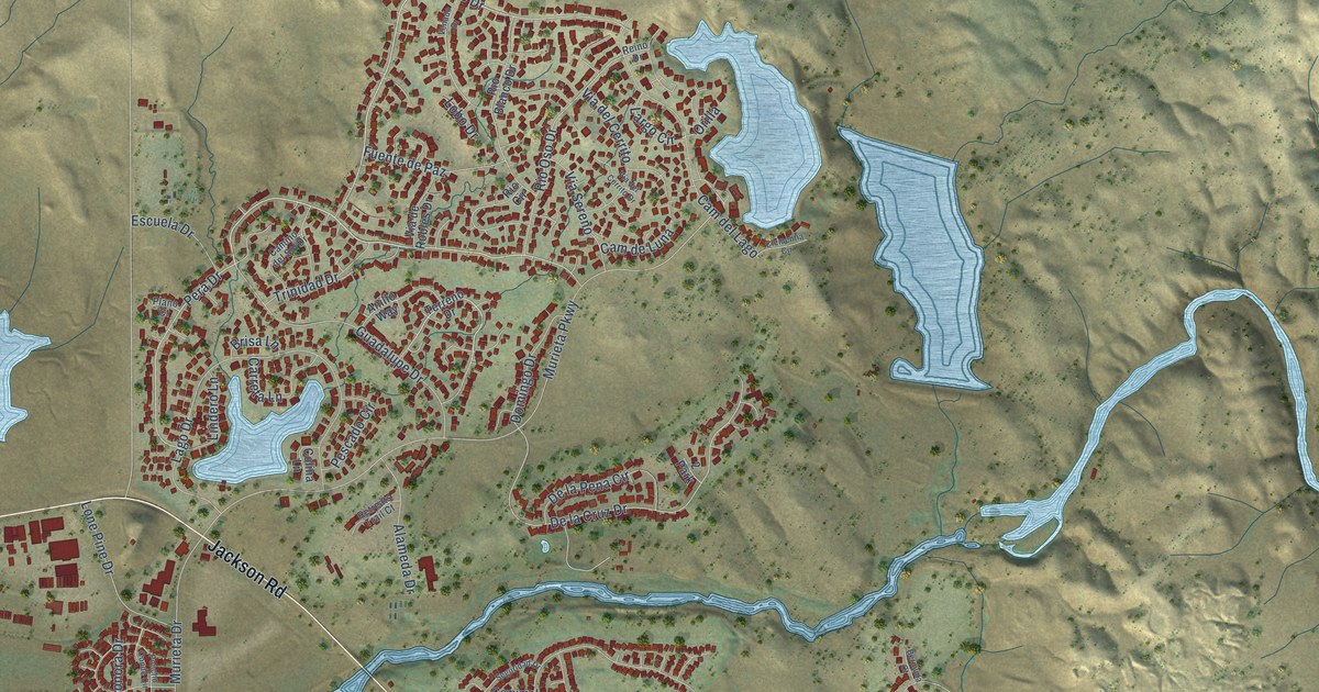 Map of Rancho Murieta, California in 2026