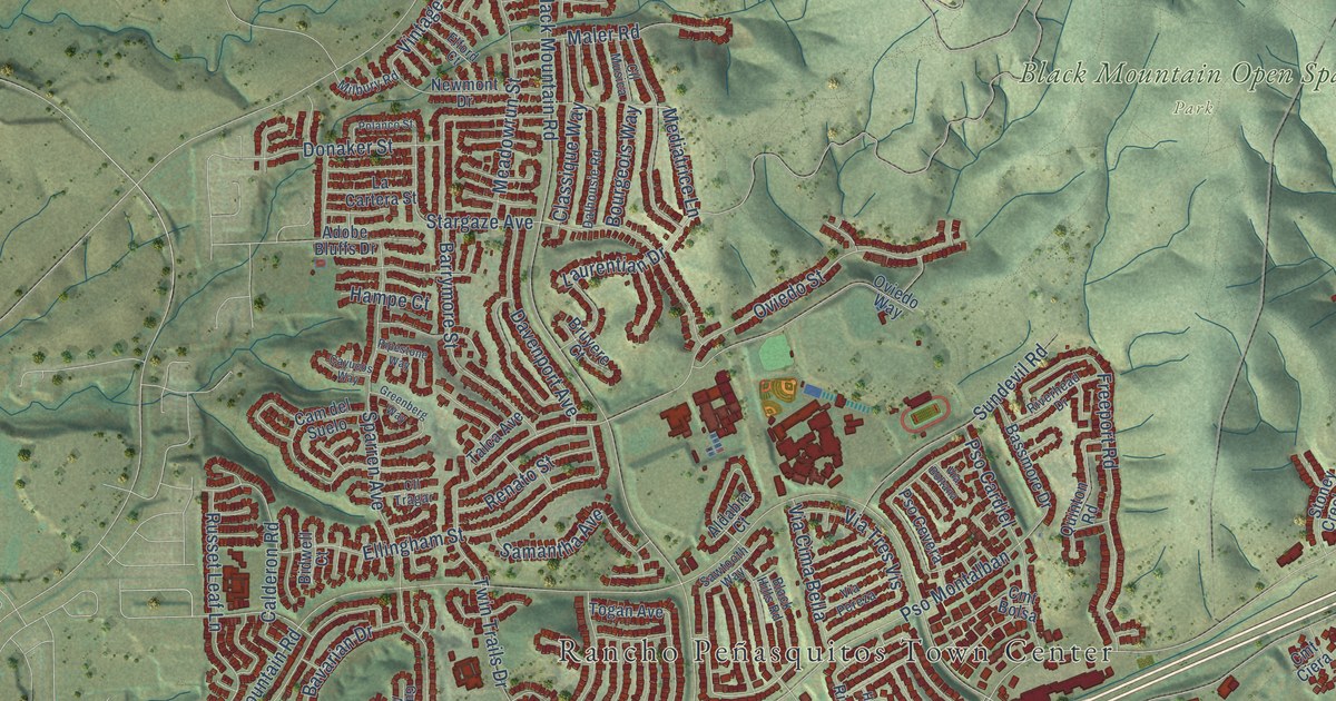 Map of Rancho Penasquitos, California in 2026