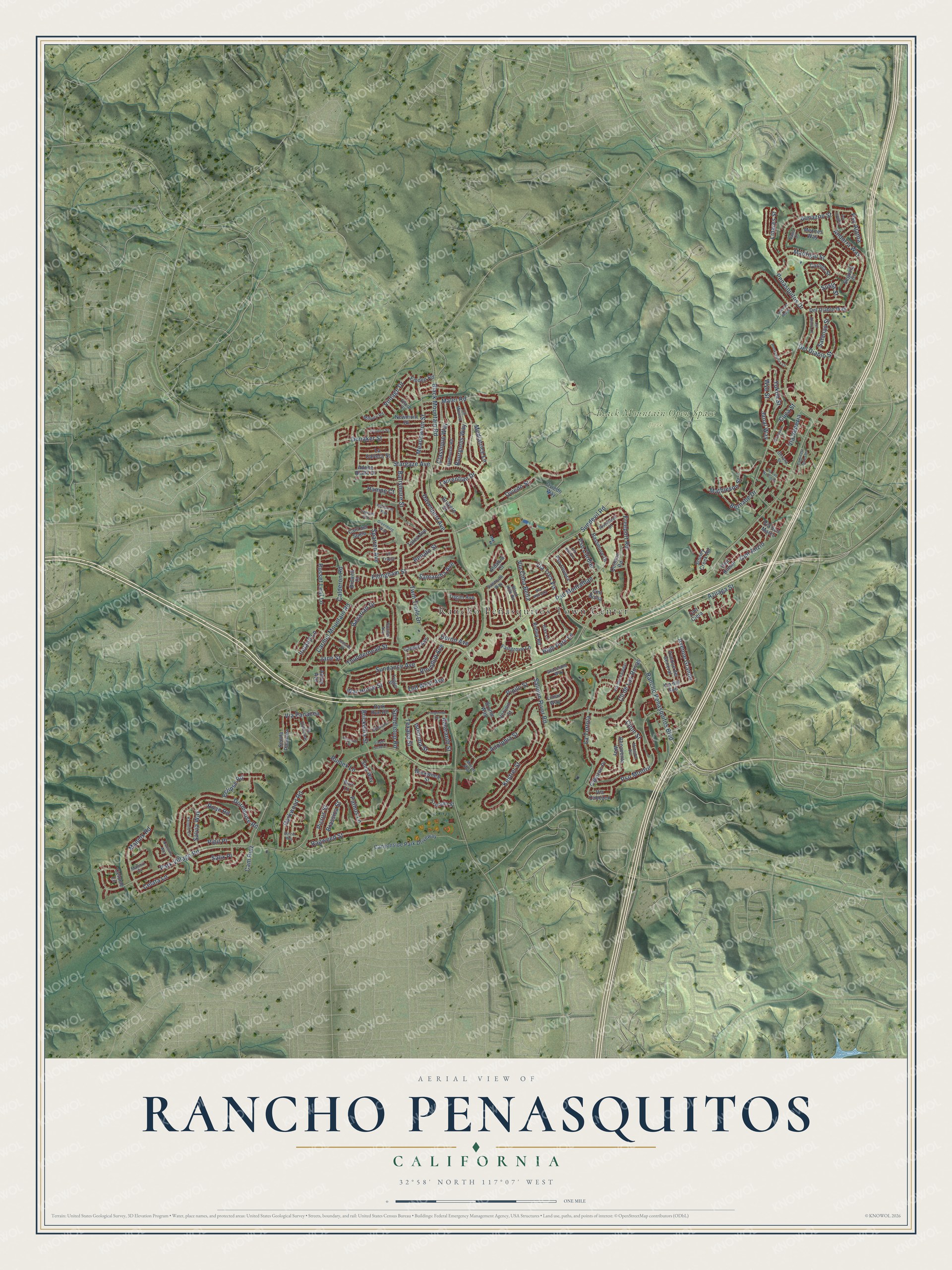 Watermarked full-map preview of Rancho Penasquitos, California