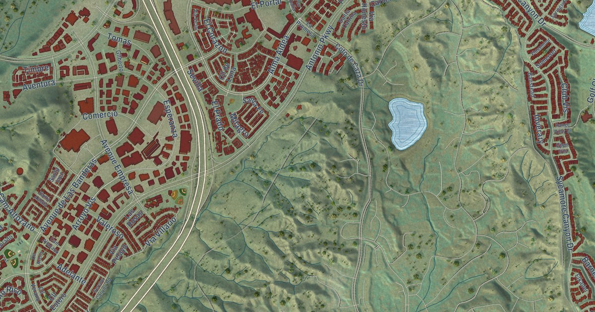 Map of Rancho Santa Margarita, California in 2026