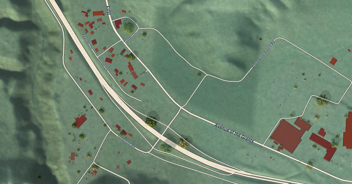 Map of Redcrest, California in 2026