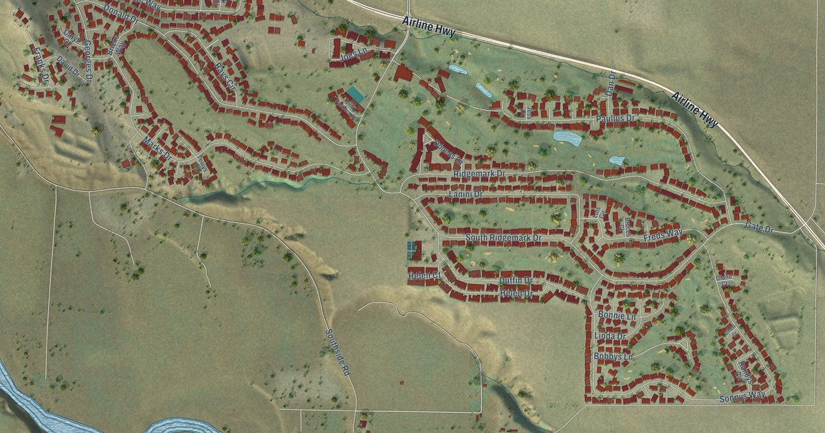 Map of Ridgemark, California in 2026