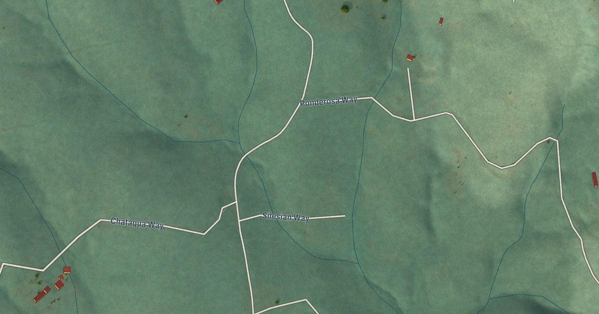 Map of Robinson Mill, California in 2026