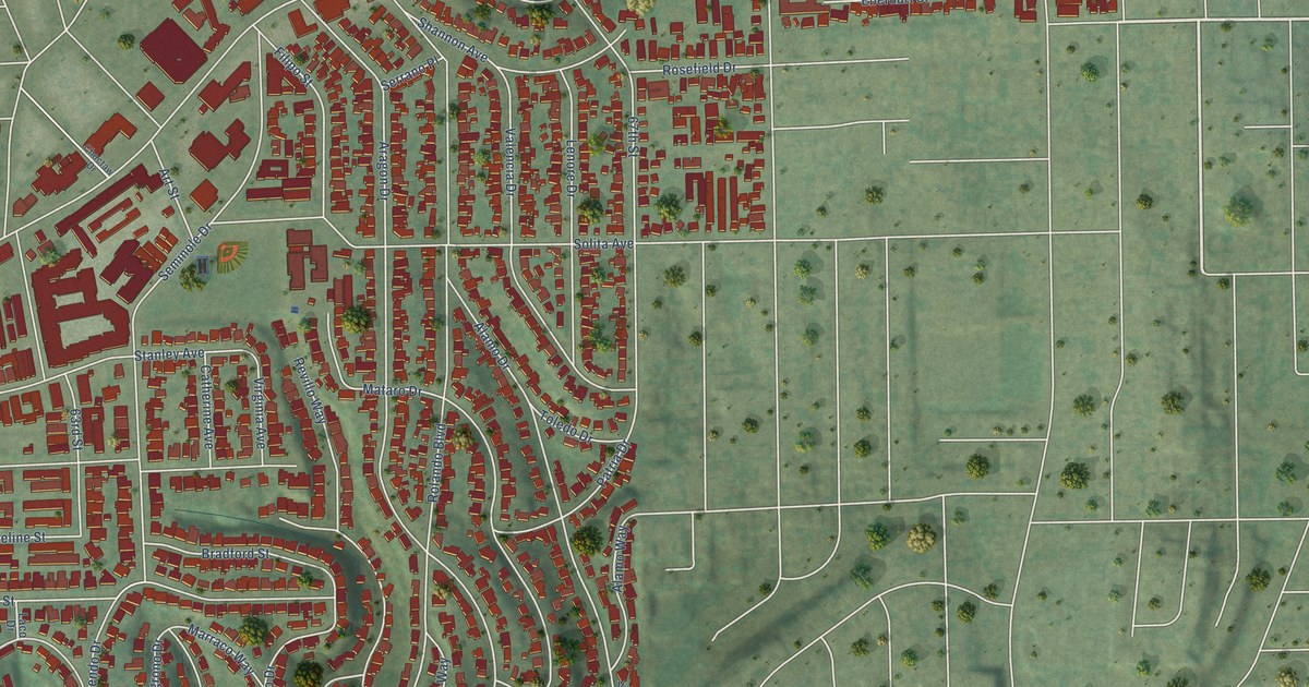 Detailed Map of Rolando, California