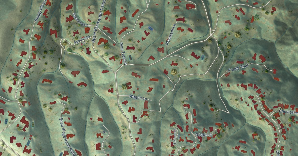 Map of Rolling Hills, California in 2026
