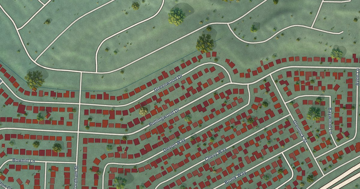Map of Rollingwood, California in 2026