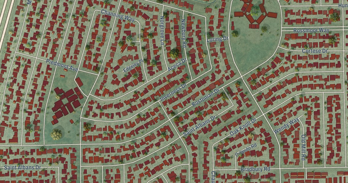 Map of Rossmoor, California in 2026