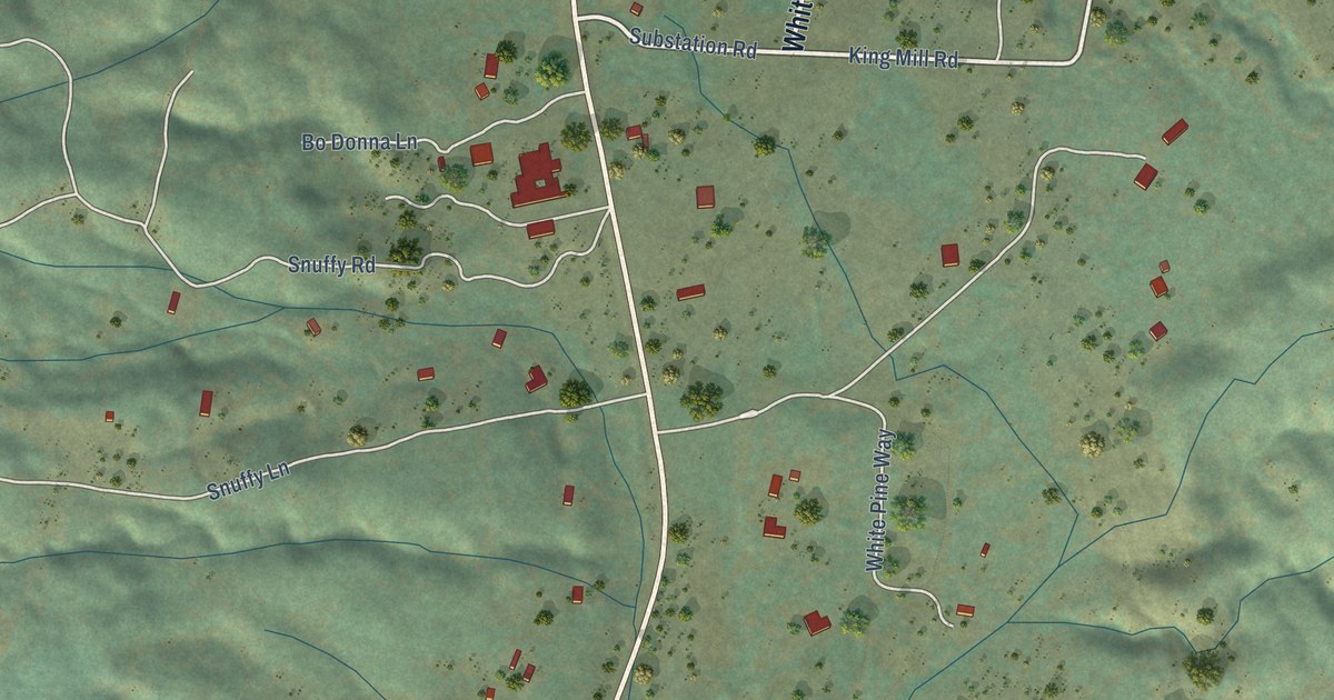 Map of Round Mountain, California in 2026