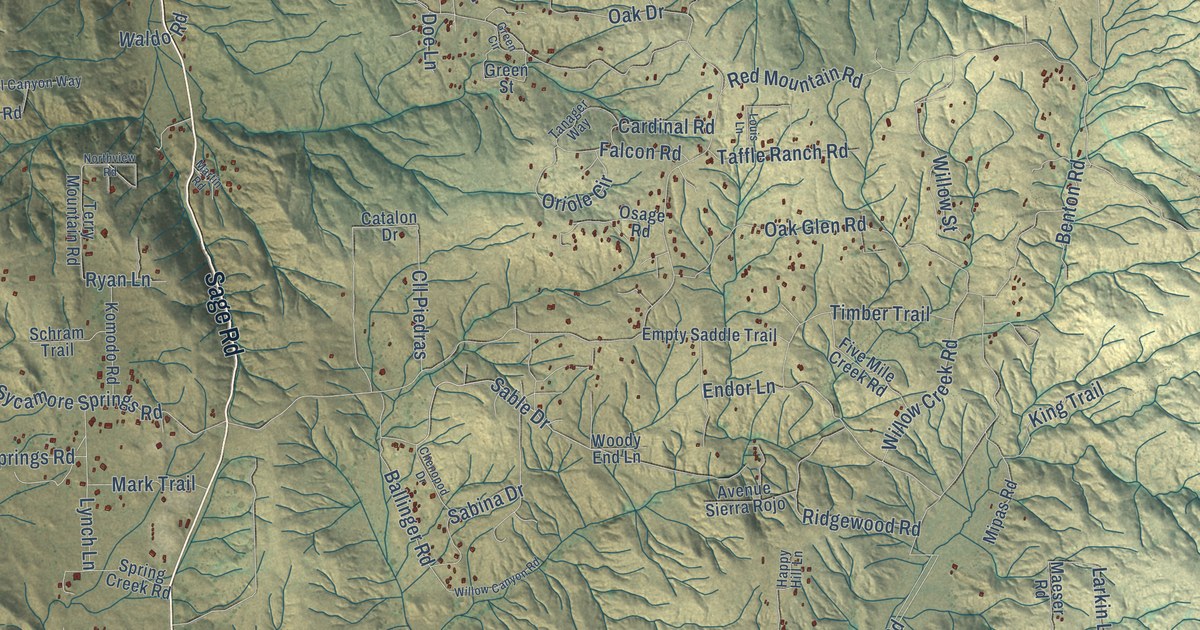 Map of Sage, California in 2026