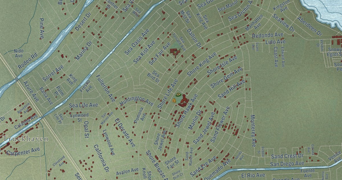 Map of Salton City, California in 2026