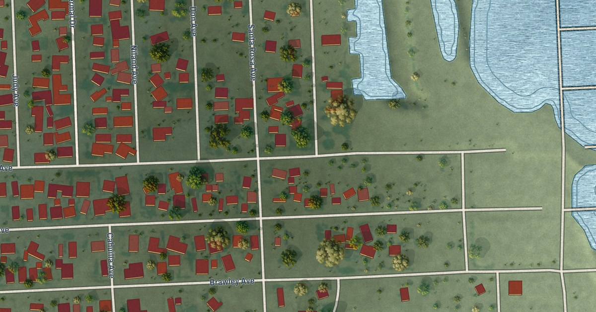 Map of Salton Sea Beach, California in 2026