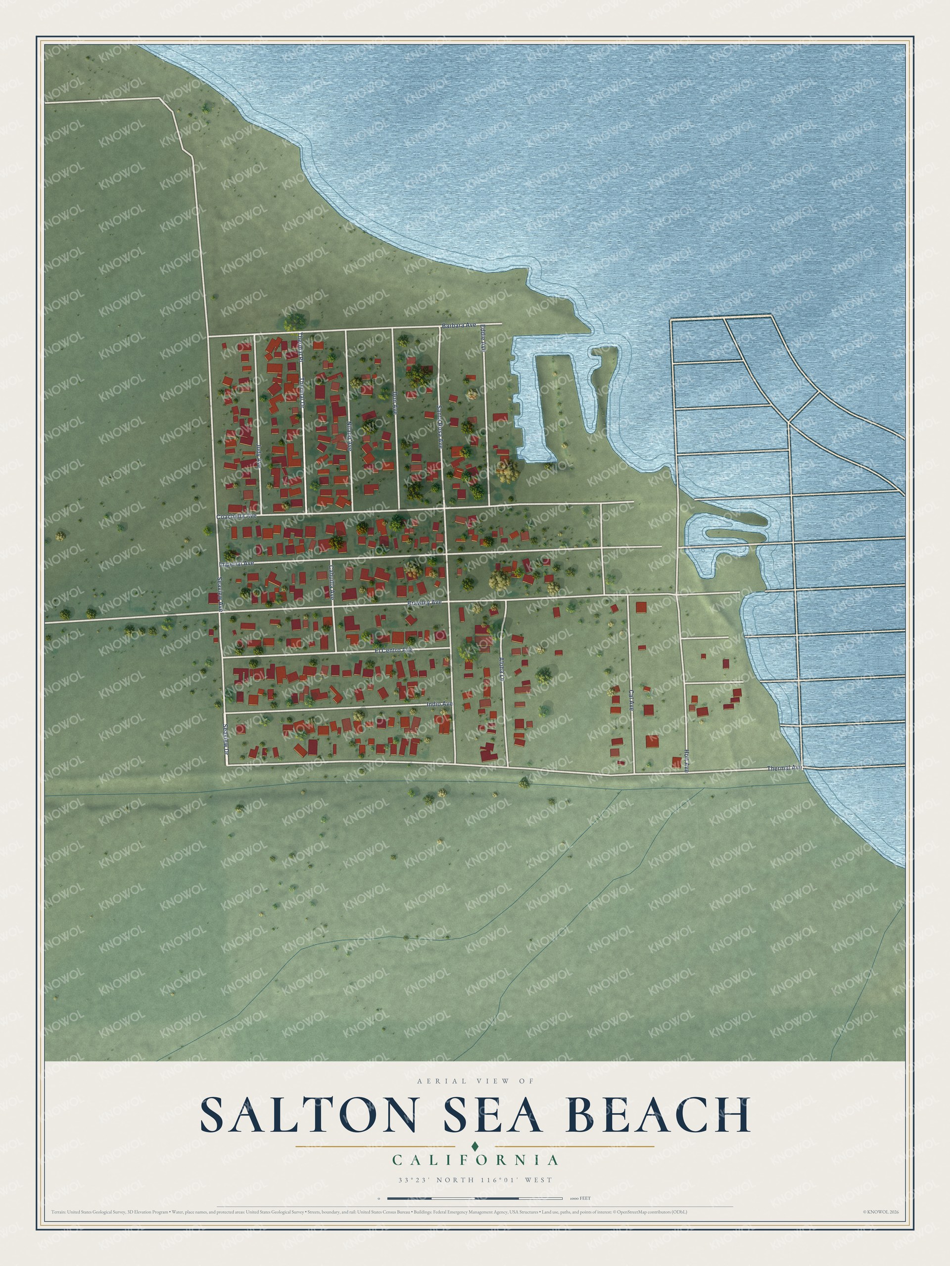 Watermarked full-map preview of Salton Sea Beach, California