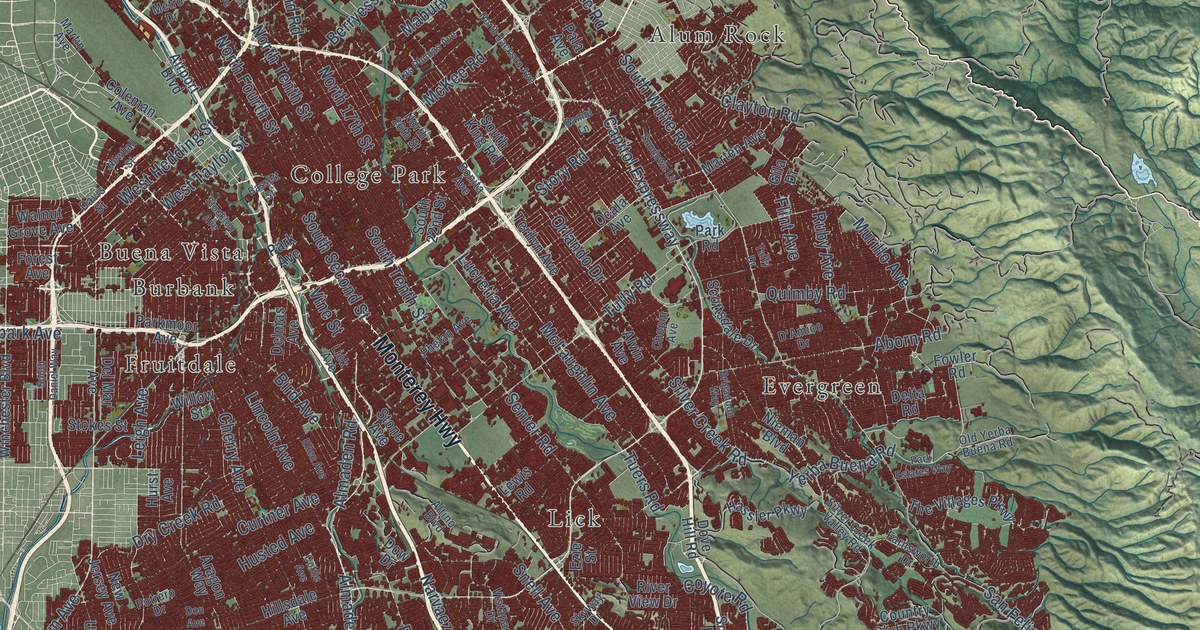 Map of San Jose, California in 2026