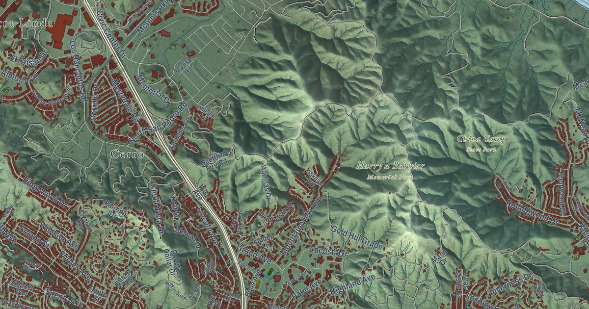 Map of San Rafael, California in 2026