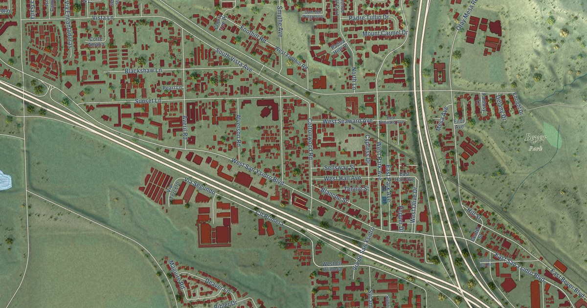 Map of San Ysidro, California in 2026