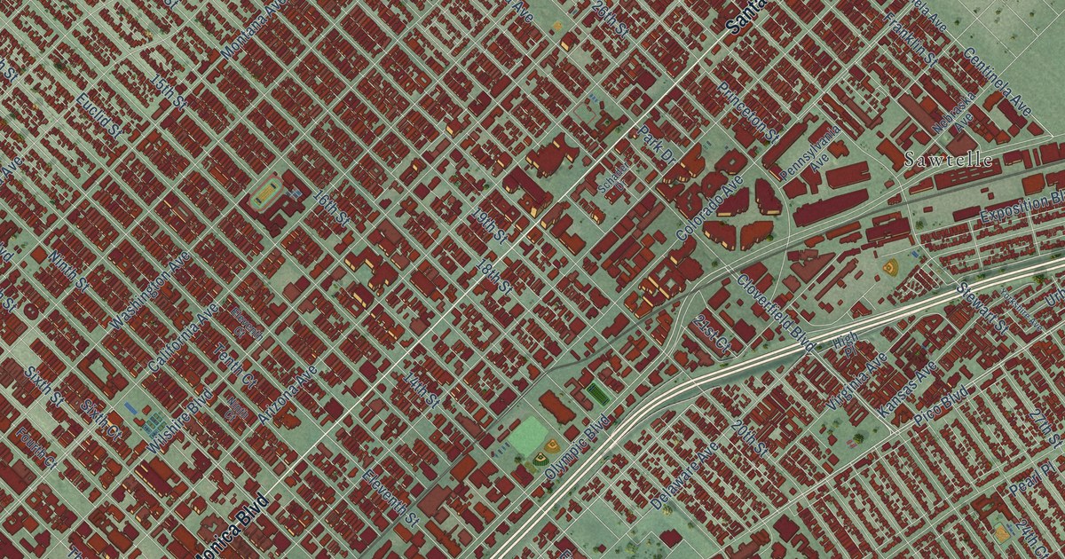 Map of Santa Monica, California in 2026